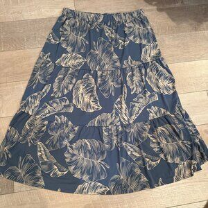 GILLI KELLEY MAXI SKIRT BLUE 1X NEW BY STITCH FIX WOMENS